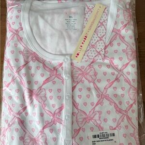 Roller Rabbit x Love Shack Fancy BabyBow Hearts Pajama Set NWT